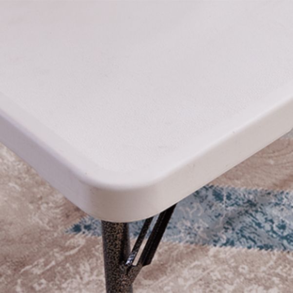 Eigentijdse rechthoekige schrijfbureau plastic vouwkantoor bureau