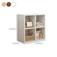 Contemporary Engineered Wood Bookshelf Standard Closed Back with Shelves