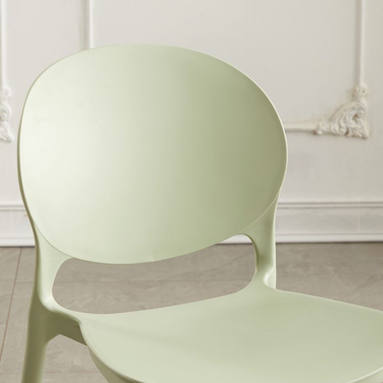 Scandinavian Plastic Armless Dining Chairs Indoor Stackable Side Chair Clearhalo ' kitchen&dining_furn' 'Dining Chairs' 'Dining Tables & Seating' 'dining_chair' 'furn' 'furn_dining_chair' 'Furniture' 'furniture_dining_chair' 'Kitchen & Dining Furniture' 'kitchen' 1200x1200_1204e10d-e0a6-453d-9c57-64b95de46a8c