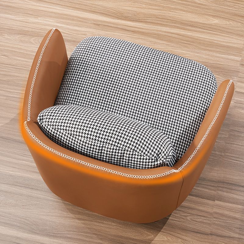 Modern Cotton Square Arm Sofa 29.9 "W with Bolster Pillows for Living Room Clearhalo 'furn' 'furn_sofas' 'Furniture' 'furniture_sofas' 'kitchen' 'kitchen_sofas' 'Living Room Furniture' 'Sofa' 'sofas' 1200x1200_1205bc38-0d5d-4137-ae83-5242d829eea2