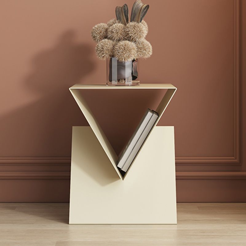 15" Wide Contemporary Corner Table Square Side Table with Storage