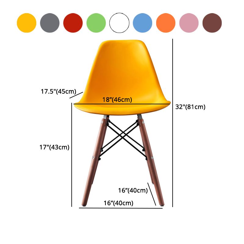 Scandinavian Wood Kitchen Dining Room Chair Open Back Side Chair Clearhalo 'Dining Chairs' 'Dining Tables & Seating' 'dining_chair' 'Furniture' 'furniture_dining_chair' 'Kitchen & Dining Furniture' 1200x1200_12068cea-00bd-4fe7-8e27-d7198ce01218