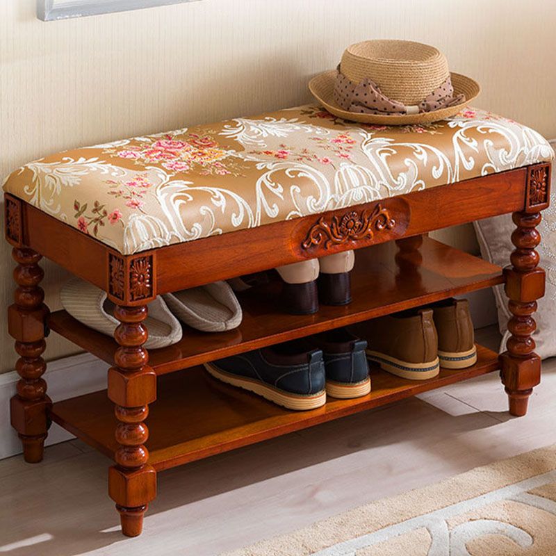 Mid-Century Modern Rubberwood Seating Bench Rectangle Shoe Storage Entryway Bench Clearhalo 'Benches' 'Chairs & Seating' 'furn' 'furn_benches' 'Furniture' 'Living Room Furniture' 1200x1200_1208fa98-bdaa-4258-8bbe-503ae14a182b