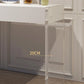 Modern 29.53" H Clear Acrylic Vanity Table Set with Mirror and Stool in White
