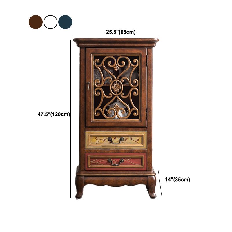 13.65-inch W Dressoir Traditionele opbergkist met 2/3 laden