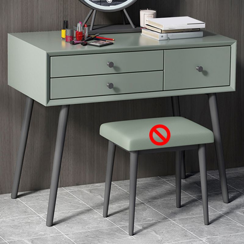 Hedendaagse houten ijdelheid make -uptafel set 3 ladekapida