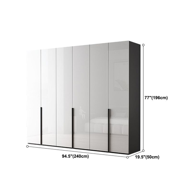 Moderne garderobe -kast met planken Engineered Wood Garderobe Armoire