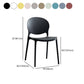 Plastic Contemporary Modern Dining Room Side Chair Open Back Chair Clearhalo ' kitchen&dining_furn' 'Dining Chairs' 'Dining Tables & Seating' 'dining_chair' 'Furniture' 'furniture_dining_chair' 'Kitchen & Dining Furniture' 'kitchen' 1200x1200_120b9127-f5b7-45d6-8405-8551394597c9