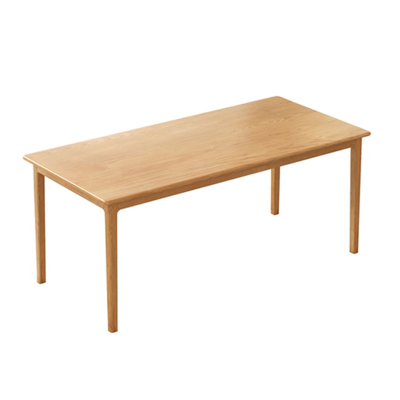 Rectangle Simplicity Dining Table Wood Color Fixed Table of Pinewood Solid Wood Clearhalo ' dining_table' 'Dining Tables & Seating' 'Dining Tables' 'furn' 'furn_dining_table' 'Furniture' 'furniture_dining_table' 'Kitchen & Dining Furniture' 'kitchen&dining_furn' 'kitchen' 'kitchen_dining_table' 1200x1200_120c3504-43bb-4564-9bd8-4f63b33aec8c