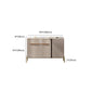 Stone Credenza Contemporary Style Adjustable Shelving Server with Cabinets and Drawers Clearhalo 'buffet_sideboard' 'Buffets & Sideboards' 'furn' 'furn_buffet_sideboard' 'Furniture' 'Kitchen & Dining Furniture' 1200x1200_120e798a-bd33-4805-90a6-f61b673ebae0