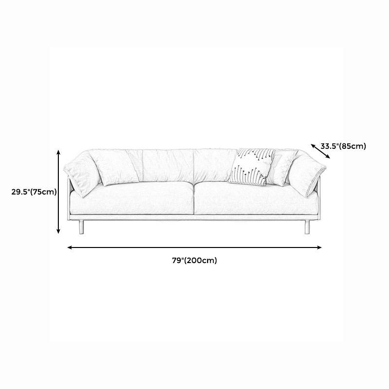 Modern Sofa Pillow Top Arm 33.4"W Sofa with 2 Pillows for Living Room Clearhalo 'furn' 'furn_sofas' 'Furniture' 'furniture_sofas' 'Living Room Furniture' 'Sofa' 'sofas' 1200x1200_12124162-48d8-446c-b1b9-4bfa94b6a251