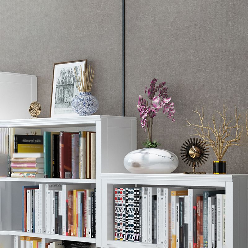 Scandinavisch rubberhout standaard boekenplank gesloten terug verticale boekenplank