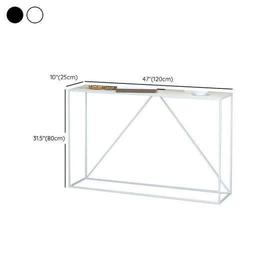 Contemporary Rectangle Console Accent Table Antique Finish Sofa Table