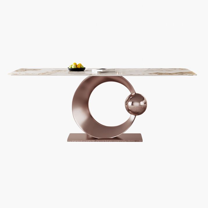 Luxurious Sintered Stone Top Dining Set Rectangle 1/4/5/7/9 Pieces Dining Room Table Set Clearhalo 'Dining Room Sets' 'Dining Tables & Seating' 'dining_room_set' 'furn' 'furn_dining_room_set' 'Furniture' 'Kitchen & Dining Furniture' 1200x1200_121641b0-d84f-455f-bf05-a263fe050524