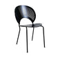 Metal Dining Room Chair Open Back Dining Side Black and Silver Chair Clearhalo 'Dining Chairs' 'Dining Tables & Seating' 'dining_chair' 'furn' 'furn_dining_chair' 'Furniture' 'furniture_dining_chair' 'Kitchen & Dining Furniture' 1200x1200_121667ab-cc2a-4dd2-a5f3-05813b775c28