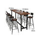 Pine Wood Bar Dining Table Industrial Rectangle Bar Table with Trestle for Cafe Clearhalo 'Bar Furniture' 'Bar Tables' 'bar_tables' 'furn' 'furn_bar_tables' 'Furniture' 'furniture_bar_tables' 'Kitchen & Dining Furniture' 1200x1200_12167278-cbb0-468a-8897-67bd3d0b2c6d