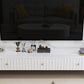 Scandinavian TV Media Stand 16" W Enclosed Storage TV Stand Console with Drawers Clearhalo 'furn' 'furn_tv_stands_entertainment_centers' 'Furniture' 'Living Room Furniture' 'TV Stands & Entertainment Centers' 'TV Stands & Media Storage Furniture' 'tv_stands_entertainment_centers' 1200x1200_1216fdb5-661f-4af8-8e99-245dca6d0471