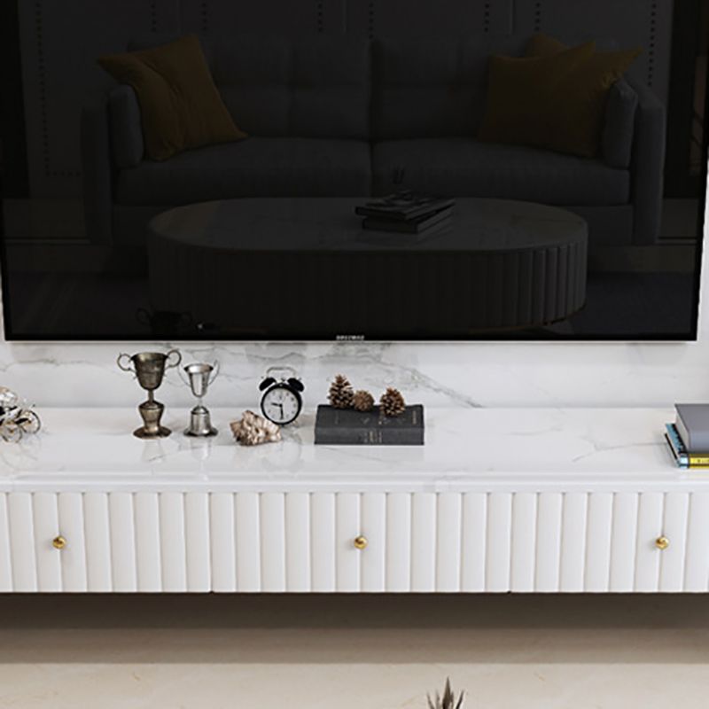 Scandinavian TV Media Stand 16" W Enclosed Storage TV Stand Console with Drawers Clearhalo 'furn' 'furn_tv_stands_entertainment_centers' 'Furniture' 'Living Room Furniture' 'TV Stands & Entertainment Centers' 'TV Stands & Media Storage Furniture' 'tv_stands_entertainment_centers' 1200x1200_1216fdb5-661f-4af8-8e99-245dca6d0471