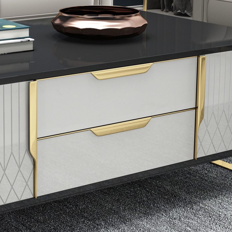 Enclosed Storage TV Media Stand Glam TV Stand Console for Living Room Clearhalo 'furn' 'furn_tv_stands_entertainment_centers' 'Furniture' 'Living Room Furniture' 'TV Stands & Entertainment Centers' 'TV Stands & Media Storage Furniture' 'tv_stands_entertainment_centers' 1200x1200_12171b9d-82ba-4d9a-b5cc-a9e908087ac6