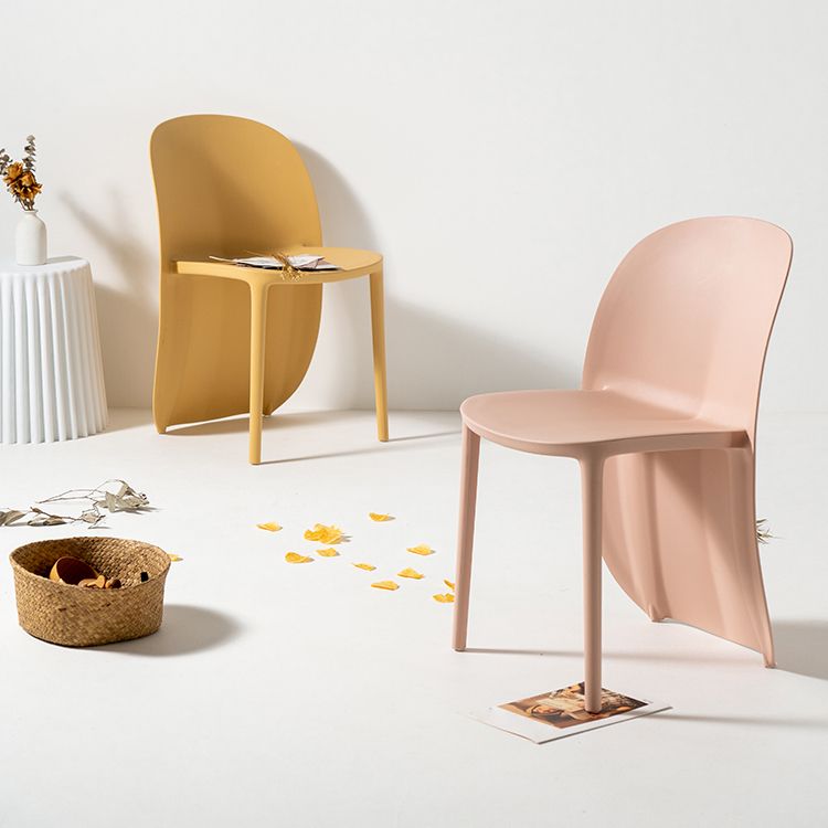 Nordic Style Plastic Dining Chair Dining Armless Side Chairs for Kitchen (Set of 2) Clearhalo ' kitchen&dining_furn' 'Dining Chairs' 'Dining Tables & Seating' 'dining_chair' 'furn' 'furn_dining_chair' 'Furniture' 'furniture_dining_chair' 'Kitchen & Dining Furniture' 'kitchen' 1200x1200_121859a5-70f6-4c0e-81e2-928875fc16fb
