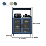 Mobile sideboard del soggiorno in legno mobile moderno server con porta di vetro