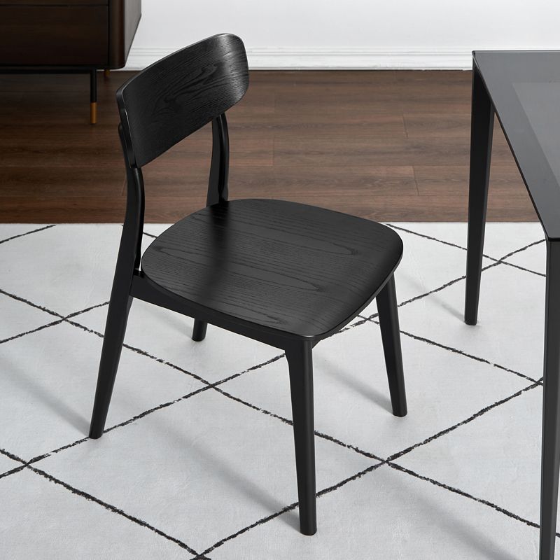 Industrial Style Oak Wood Chair Open Back Side Kitchen Chairs (Set of 2) Clearhalo ' kitchen&dining_furn' 'Dining Chairs' 'Dining Tables & Seating' 'dining_chair' 'furn' 'furn_dining_chair' 'Furniture' 'furniture_dining_chair' 'Kitchen & Dining Furniture' 'kitchen' 1200x1200_121c8a00-87f7-437e-9f57-f172d38d1f04