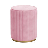 Glam Velvet Pouf Chair Tear Resistant Cylinder Shape Gold Base Ottoman Stool Clearhalo 'furn' 'furn_ottomans_poufs' 'Furniture' 'Living Room Furniture' 'Ottomans & Poufs' 'ottomans_poufs' 1200x1200_121cb360-147a-4098-9aeb-add065f00bbf