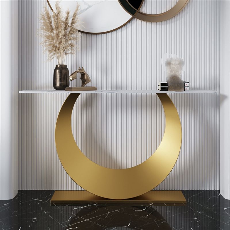 31.5 "hoge stenen accenttafel moderne krasbestendige eindtafel voor hal