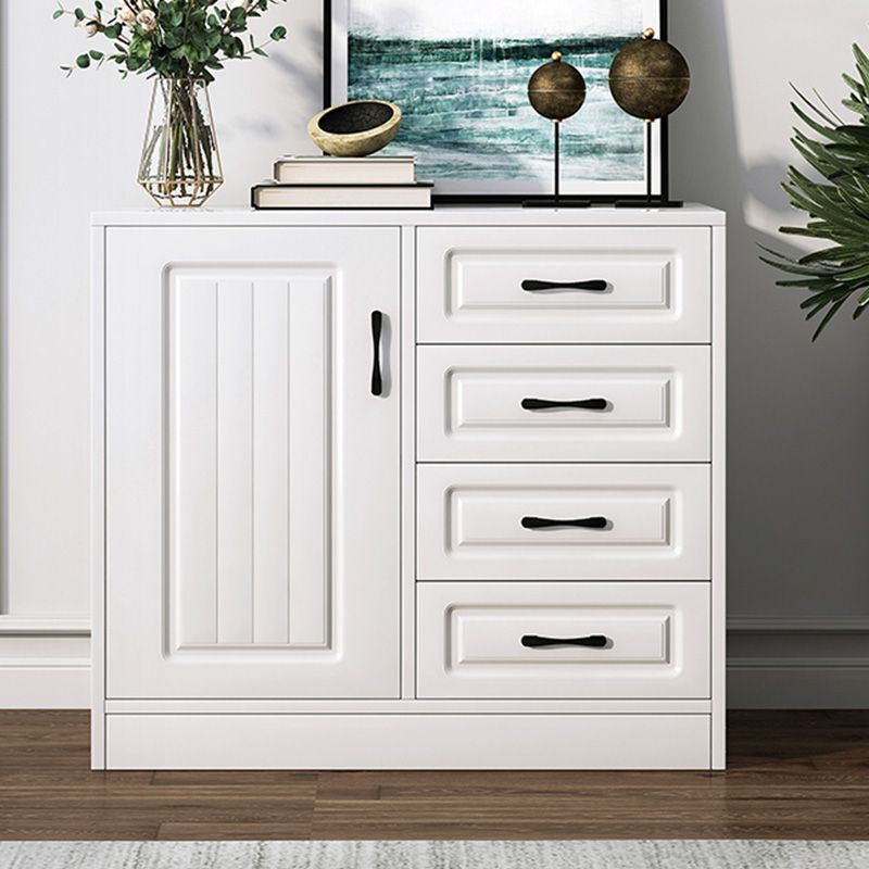 White Storage Chest Modern Style Wooden Storage Chest Dresser with Drawers and Doors Clearhalo 'Bedroom Furniture' 'Dressers & Chests' 'dressers_chests' 'furn' 'furn_dressers_chests' 'Furniture' 1200x1200_12244e41-3764-41e4-9db5-a6c51d85a16f