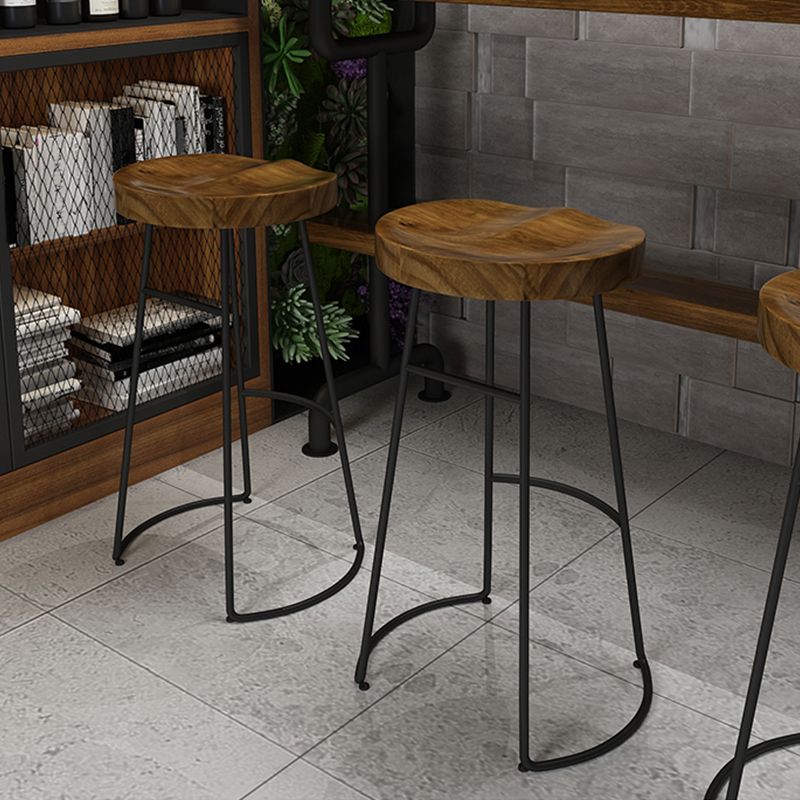 Modern Solid Wood Dining Stools Backless Barstools with Footrest Clearhalo 'Bar Furniture' 'Bar Stools' 'bar_stools' 'furn' 'furn_bar_stools' 'Furniture' 'Kitchen & Dining Furniture' 1200x1200_12249589-de97-48d8-a629-39749d836965