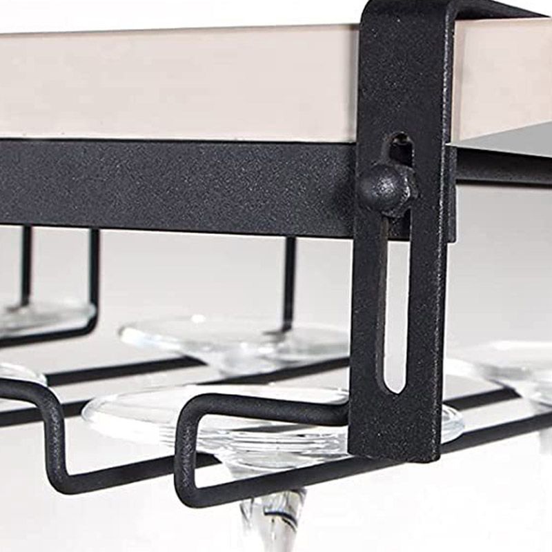 Modern Style Hanging Wine Glass Rack Metal Glass & Stemware Holder for Kitchen Clearhalo 'furn' 'furn_wine_racks' 'Furniture' 'Kitchen & Dining Furniture' 'Wine Racks' 'wine_racks' 1200x1200_12274d1e-5046-464b-b3f3-eb0bbb2c797c