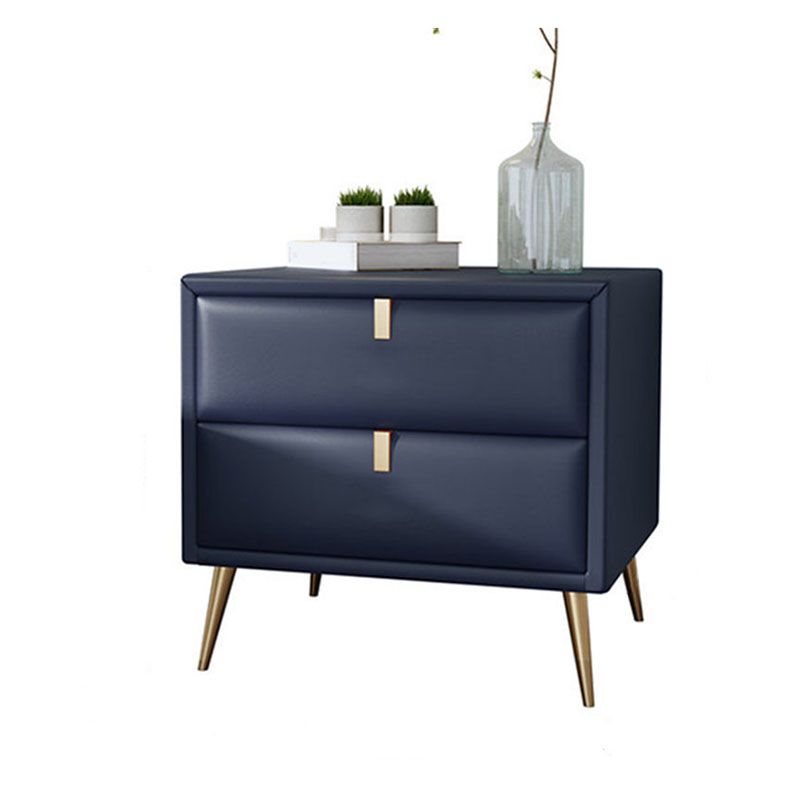 Armoire de chevet de 2 dessins de 19,5 "de hauteur comprenant la table de nuit