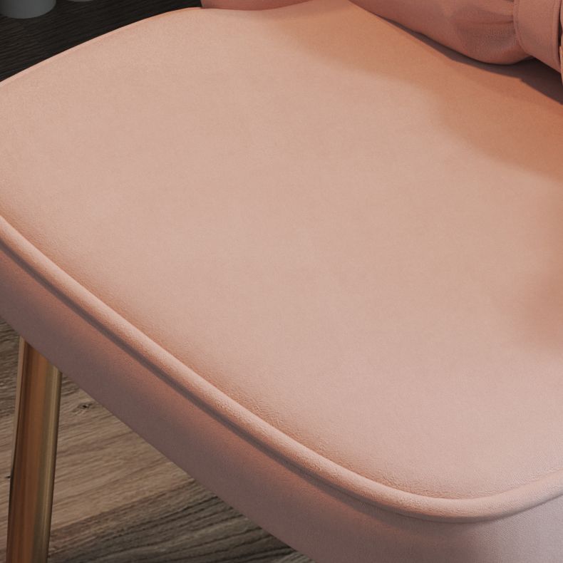 Metal Scandinavian Style Dining Side Chair Home Armless Solid Back Chair Clearhalo ' kitchen&dining_furn' 'Dining Chairs' 'Dining Tables & Seating' 'dining_chair' 'furn' 'furn_dining_chair' 'Furniture' 'furniture_dining_chair' 'Kitchen & Dining Furniture' 'kitchen' 1200x1200_122a5ecc-8911-40d3-9cd9-ce1d45f851ee