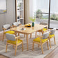 Modern Wooden Dining Table Rectangle Table with 4 Legs for Dinning Room Clearhalo ' dining_table' 'Dining Tables & Seating' 'Dining Tables' 'furn' 'furn_dining_table' 'Furniture' 'furniture_dining_table' 'Kitchen & Dining Furniture' 'kitchen&dining_furn' 'kitchen' 'kitchen_dining_table' 1200x1200_122a5ef6-4a81-41fe-b20b-3307236ce443