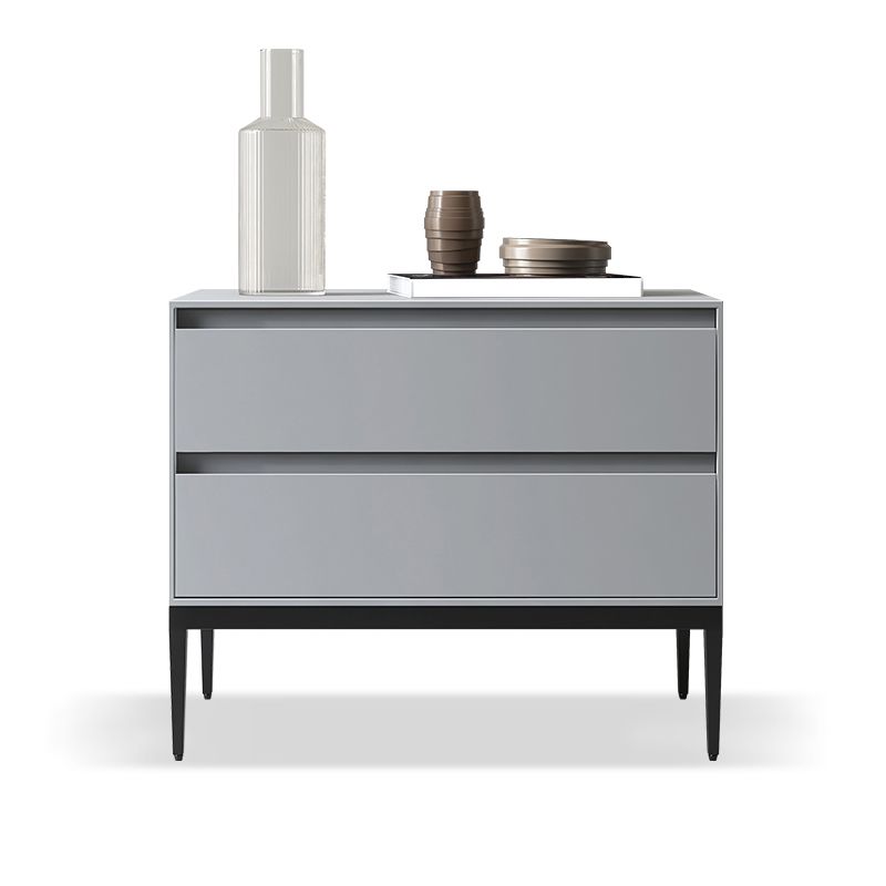 Tablette de nuit en bois 20 "de haut armoire de chevet avec tiroirs et jambes