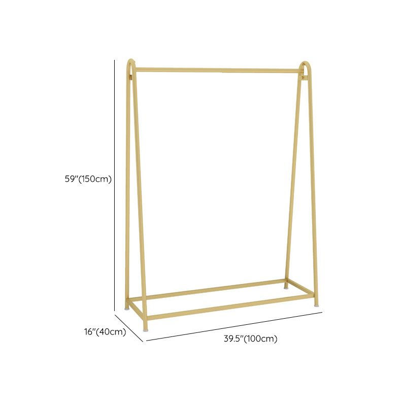 Freiständige Kleiderbügel hell Luxus Hall Tree Metalldelte Rack