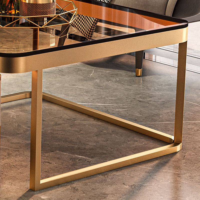 Frame Coffee Table Slate/Glass Top Coffee or End Table with Drawer Clearhalo 'Coffee & Accent Tables' 'Coffee Tables' 'coffee_tables' 'furn' 'furn_coffee_tables' 'Furniture' 'Living Room Furniture' 1200x1200_122e25ea-de34-4706-9502-384ca711d885