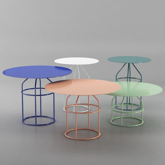 Frame 1 Coffee Table Contemporary Metal Round Cocktail Table