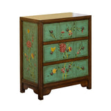 Mid-century Modern Accent Chest with Drawers, Wooden Rectangle Chest