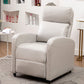 Contemporary Metal Frame Standard Recliner Solid Color Faux Leather Recliner Chair Clearhalo 'Chairs & Seating' 'furn' 'furn_recliners' 'Furniture' 'Living Room Furniture' 'Recliners' 1200x1200_122f4d15-97b1-4b6f-bf55-44dcd1268e62