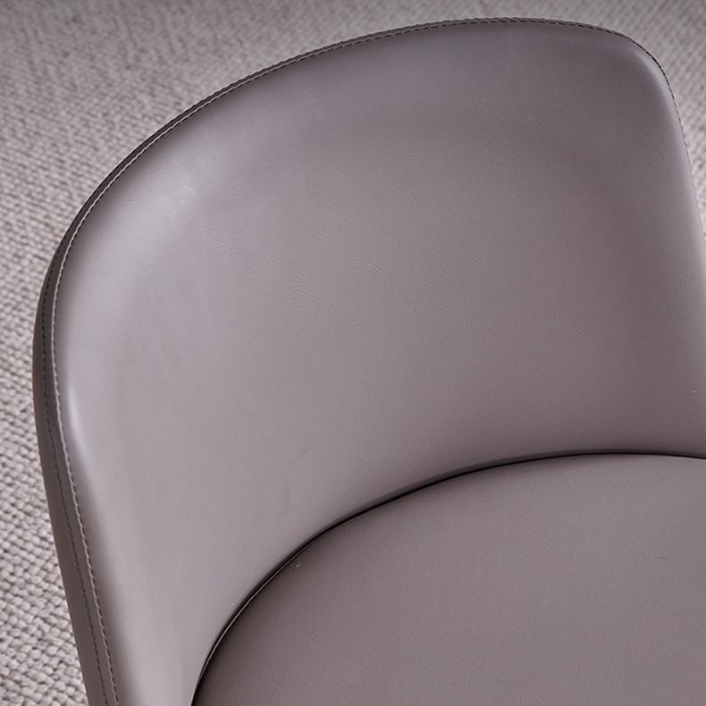 Eigentijdse keukenstoelen armloze zijstoel met metalen benen