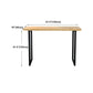 Light Brown Modern Style Bar Table Solid Wood Bar Table with Metal Base Clearhalo 'Bar Furniture' 'Bar Tables' 'bar_tables' 'furn' 'furn_bar_tables' 'Furniture' 'furniture_bar_tables' 'Kitchen & Dining Furniture' 1200x1200_1230e7ce-a236-42cd-957f-a035562a7fe2