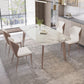 Nordic Sintered Stone Top Dining Set Rectangle 1/2/5/7 Pieces Dining Table Set Clearhalo 'Dining Room Sets' 'Dining Tables & Seating' 'dining_room_set' 'furn' 'furn_dining_room_set' 'Furniture' 'Kitchen & Dining Furniture' 1200x1200_1231cdaf-ddc4-47a6-a006-435e1f0e933f