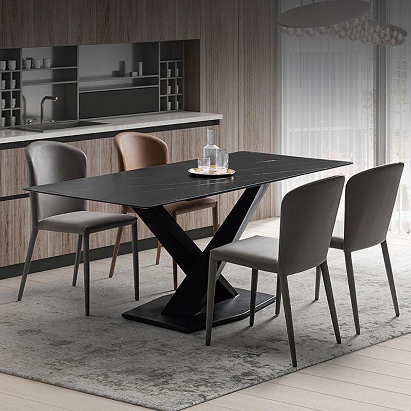 Faux Leather Kitchen Dining Armless Chair Upholstered Dining Chair Clearhalo 'Dining Chairs' 'Dining Tables & Seating' 'dining_chair' 'furn' 'furn_dining_chair' 'Furniture' 'Kitchen & Dining Furniture' 1200x1200_12344851-5cf2-41aa-b2ba-4fe838844d70