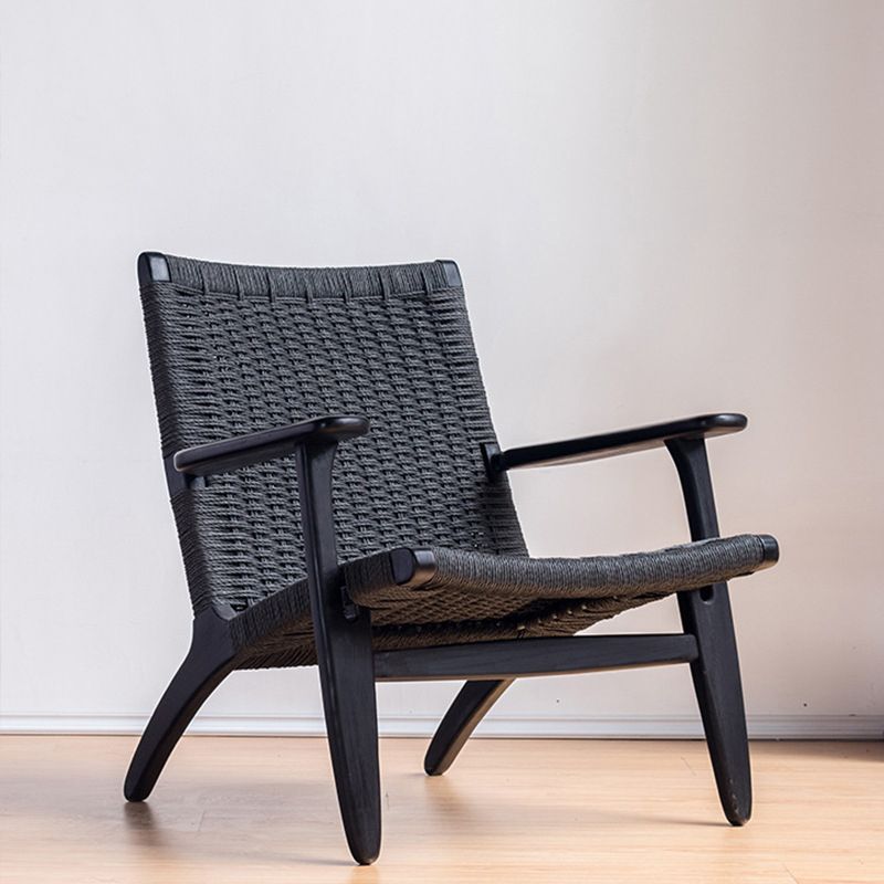 Mid-century Modern Accent Armchair Fixed Back Wood Armchair for Living Room Clearhalo 'Accent Chairs' 'accent_chairs' 'Chairs & Seating' 'furn' 'furn_accent_chairs' 'Furniture' 'Living Room Furniture' 1200x1200_1237cde1-696c-4542-b069-d3868742bf68