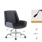 Silla de escritorio de estilo moderno, silla de oficina con respaldo medio/alto para ordenador de cuero