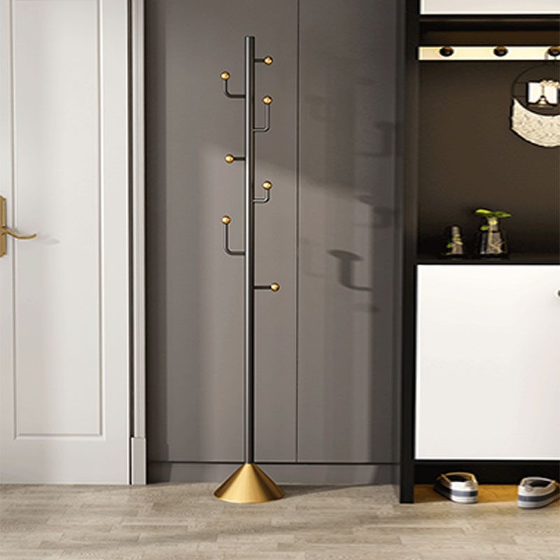 Glam Coat Rack Free Standing Coat Hook Metal Hall Stand Living Room Clearhalo 'Entry & Mudroom Furniture' 'furn' 'furn_hall_tree_coat_racks' 'Furniture' 'Hall Trees & Coat Racks' 'hall_tree_coat_racks' 1200x1200_1239157d-bca8-4916-8c0a-63c561f6df5c