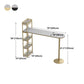 Contemporary Bar Dining Table Indoor Marble Top Bar Table Iron Base with Shelves Clearhalo 'Bar Furniture' 'Bar Tables' 'bar_tables' 'furn' 'furn_bar_tables' 'Furniture' 'furniture_bar_tables' 'Kitchen & Dining Furniture' 'kitchen&dining_furn' 'kitchen' 1200x1200_12398f0f-8fba-41da-8770-1a250e8c6fcd