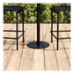 1/3/4 Pieces Industrial Round Bar Table Set Pub Table with Metal Pedestal Clearhalo 'Bar Furniture' 'furn' 'furn_home_bar_bar_sets' 'Furniture' 'Home Bars & Bar Sets' 'home_bar_bar_sets' 'Kitchen & Dining Furniture' 1200x1200_123a6add-a082-4d38-82bb-57b54ecd21e3