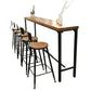 Juego de mesa de bar moderno, juego de altura de mostrador de madera maciza de 1/6 piezas para interior